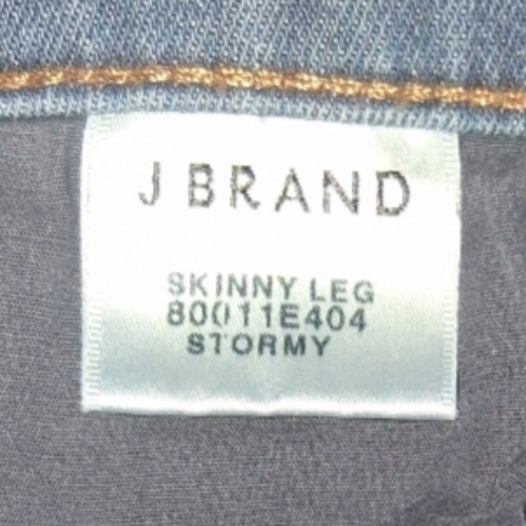 J BRAND EUC Blue Skinny Leg Stormy Jeans Sz. 28 - Picture 8 of 9